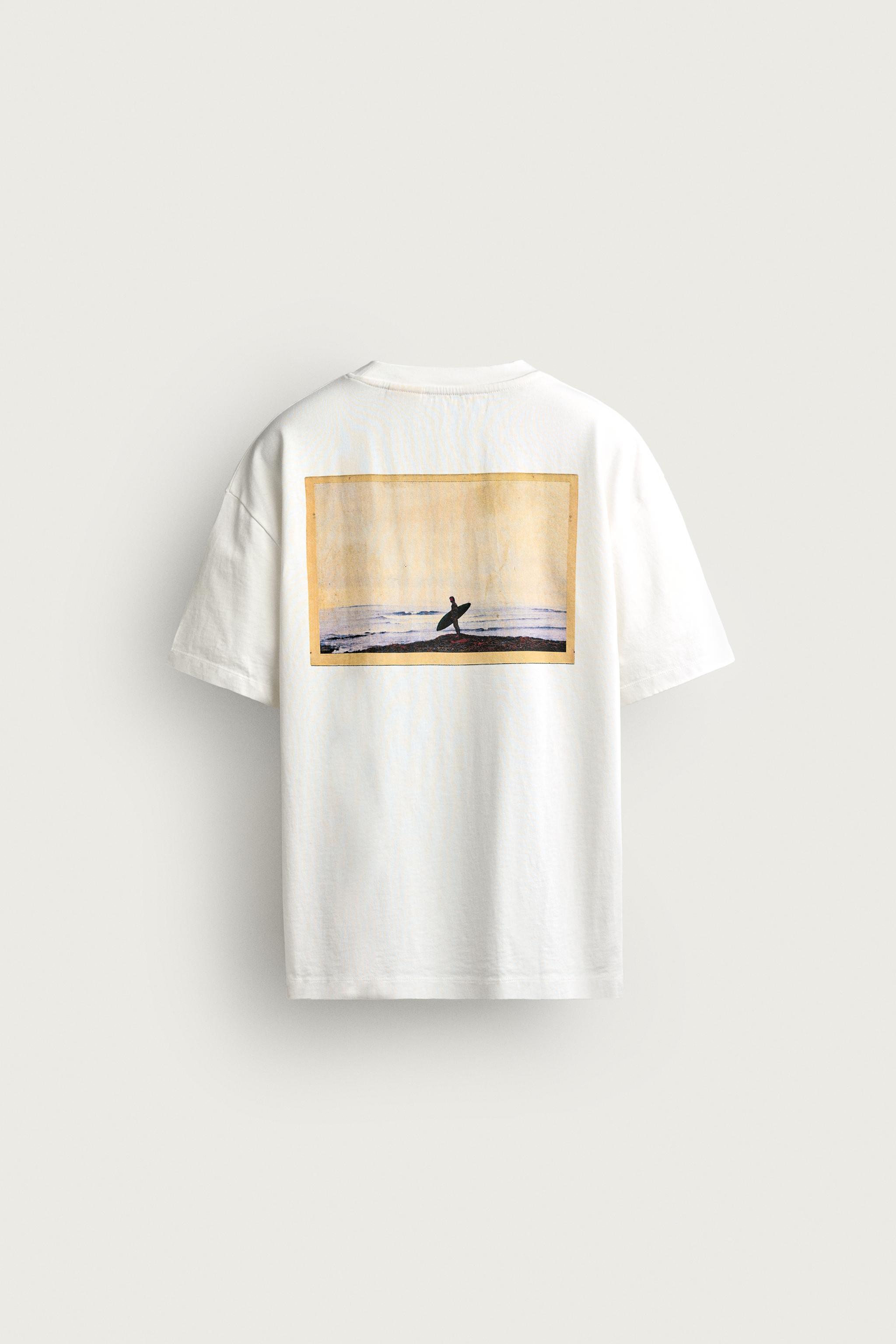 PUKAS SURF X ZARA PHOTOGRAPHIC PRINT T-SHIRT
